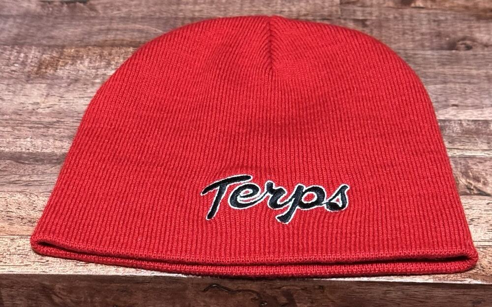 Hit Wear Maryland Terps Red Beanie 100% acrylic knit